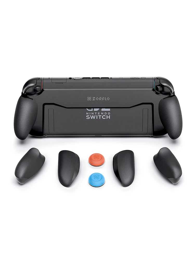 Ergonomic Silicone Grip for Nintendo Switch 2, Non-Slip Replaceable Grips with 3 Sizes, Designed for Handheld Gaming, Dock Compa