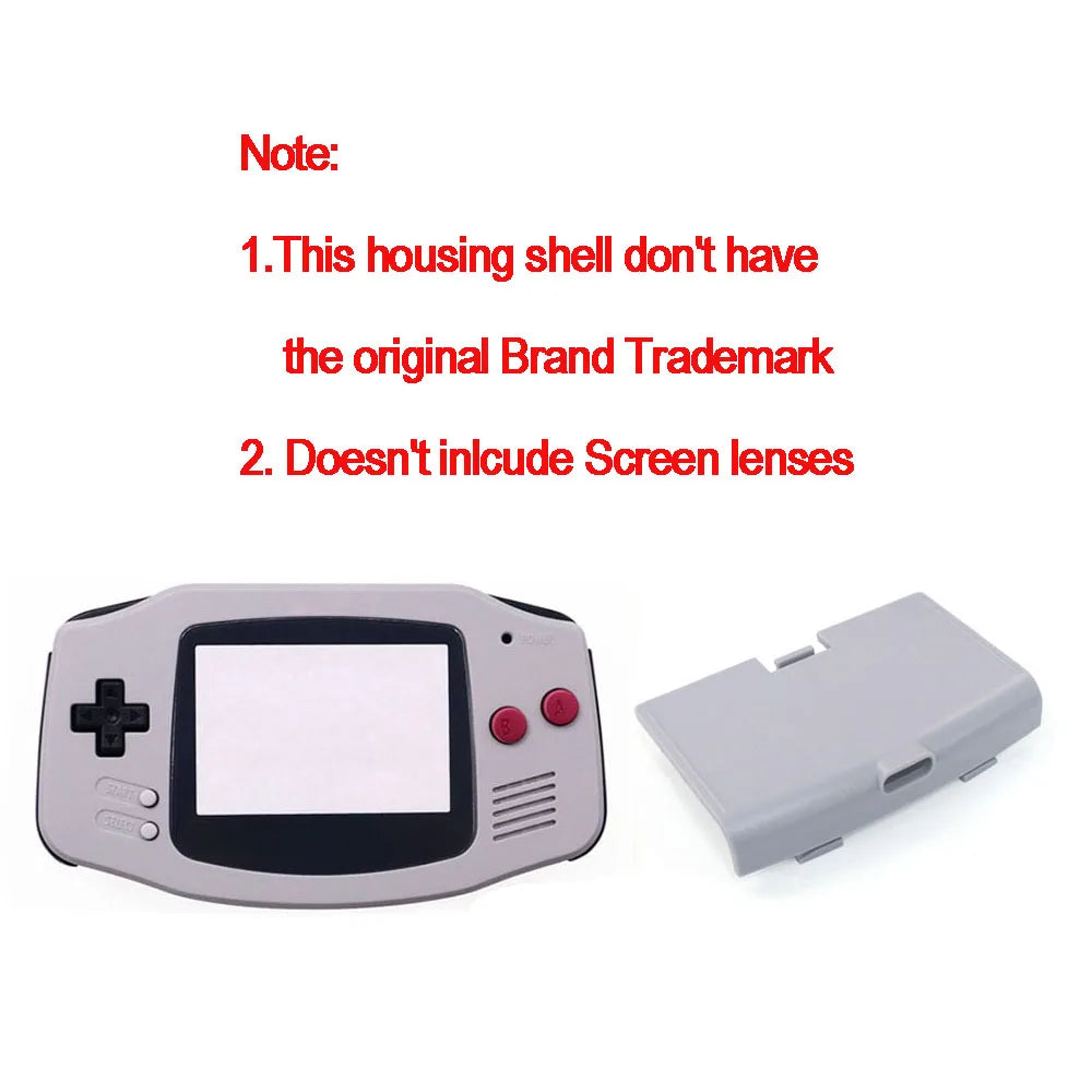 Replacement Housing Shell With USB-C Battery Cover With Buttons Rubber For HISPEEDIDO Game Boy Advance GBA IPS V2/V5 Battery MOD