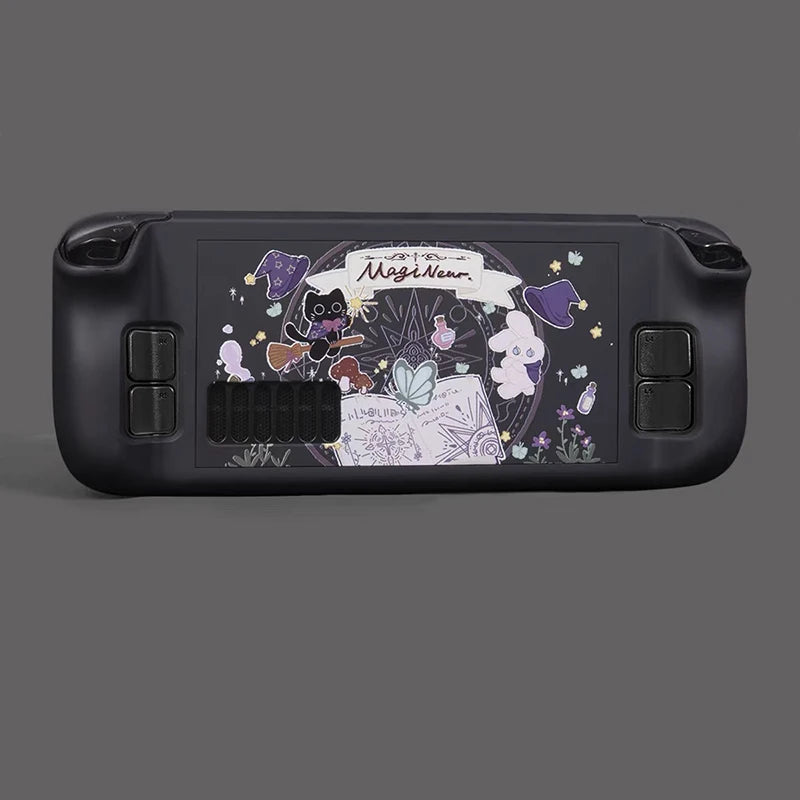 Steam Deck/OLED Magic Milk Cat Hard PC Case, Non-Slip Cover