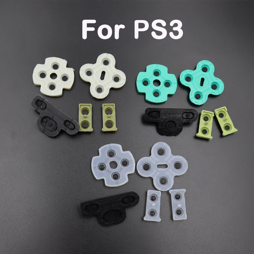 Conductive Rubber Button Pad Set for PS5 V1/V2/V3, PS4, PS3