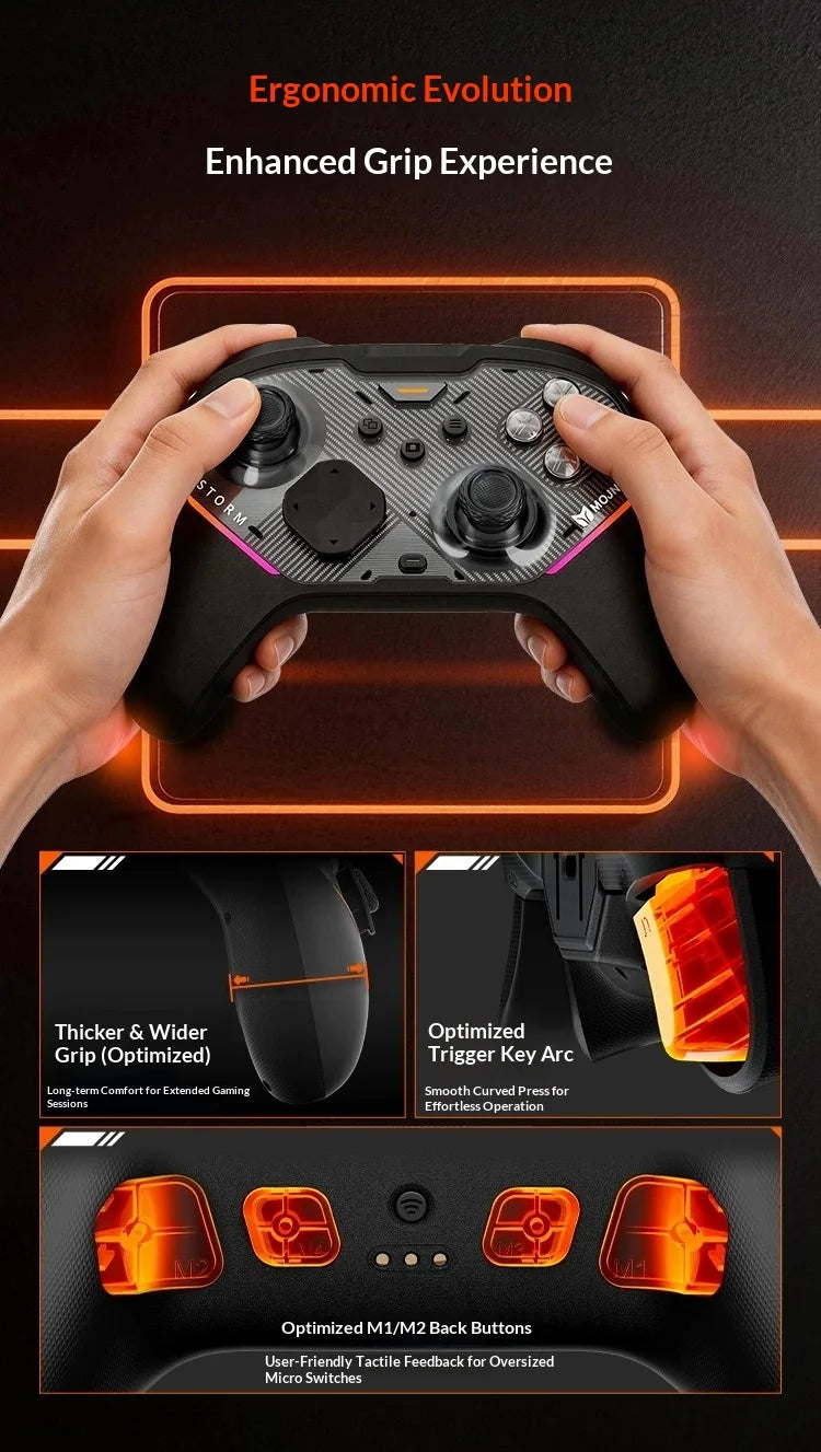 MOJHON Gale2 Gamepads Wireless Three Mods Dual-mode Hall Trigger Game Handles 1KHZ Sensory Rate Of Return PC Accessories Gifts