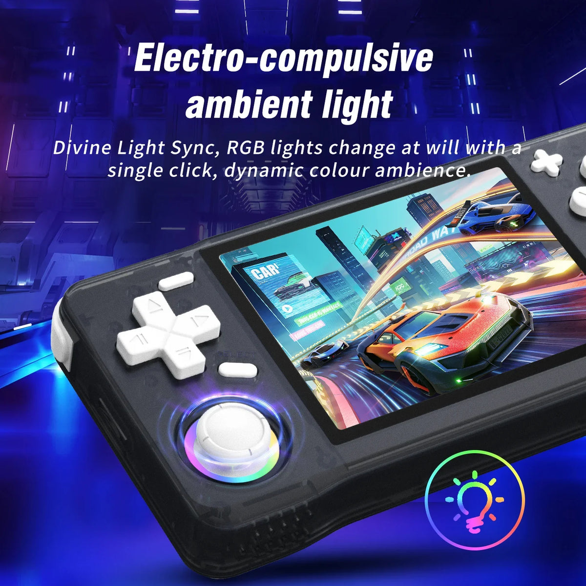 2025 New Retro XF35H Handheld Video Game Console Portable 3.5 Inch IPS Screen 128GB Preloaded Games Linux System Pocket Player
