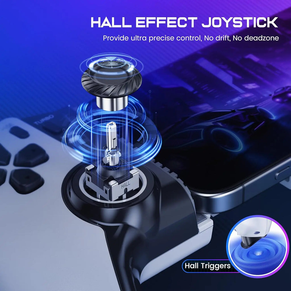 DinoFire Hall Joystick Controller for iPhone, Android & Switch