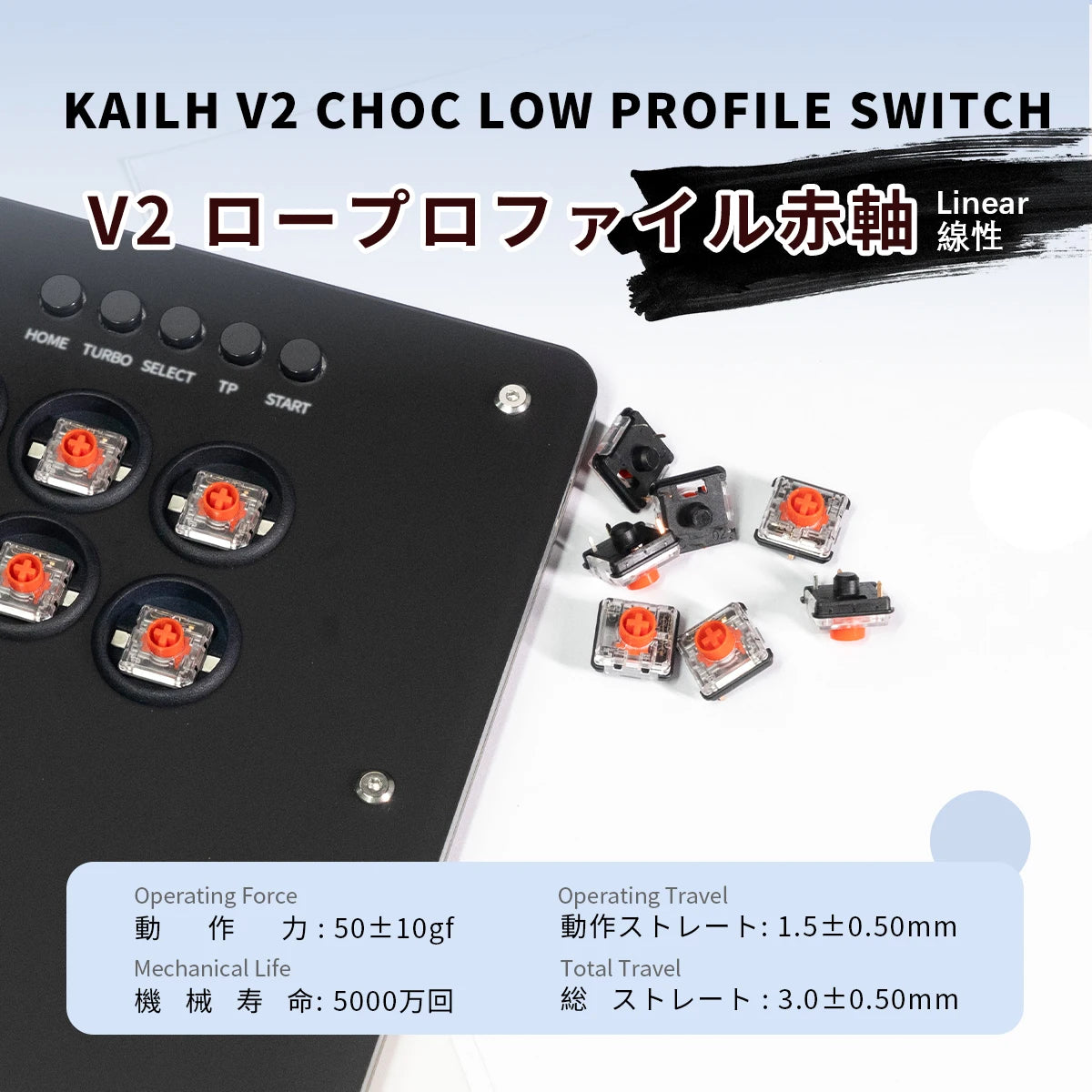 TIKITAKA Hitbox Panda/Wizard/Ghost Low Profile Switch Joystick Controller Accessories Arcade Fighting Stick Keyboard スイッチ