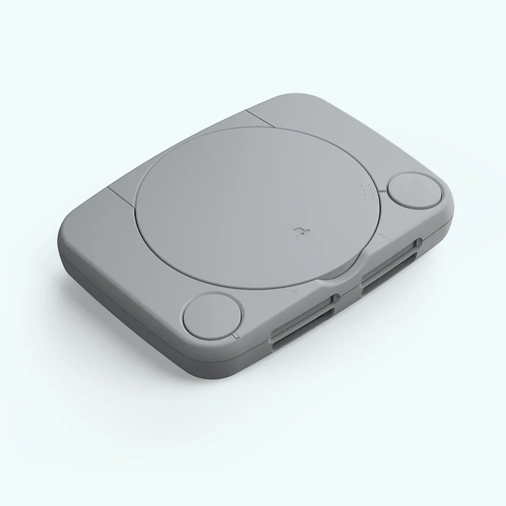 BitFunx Classic Grey ABS Replacement Shell Housing Case with Mounting Accessories For PS One Game Console