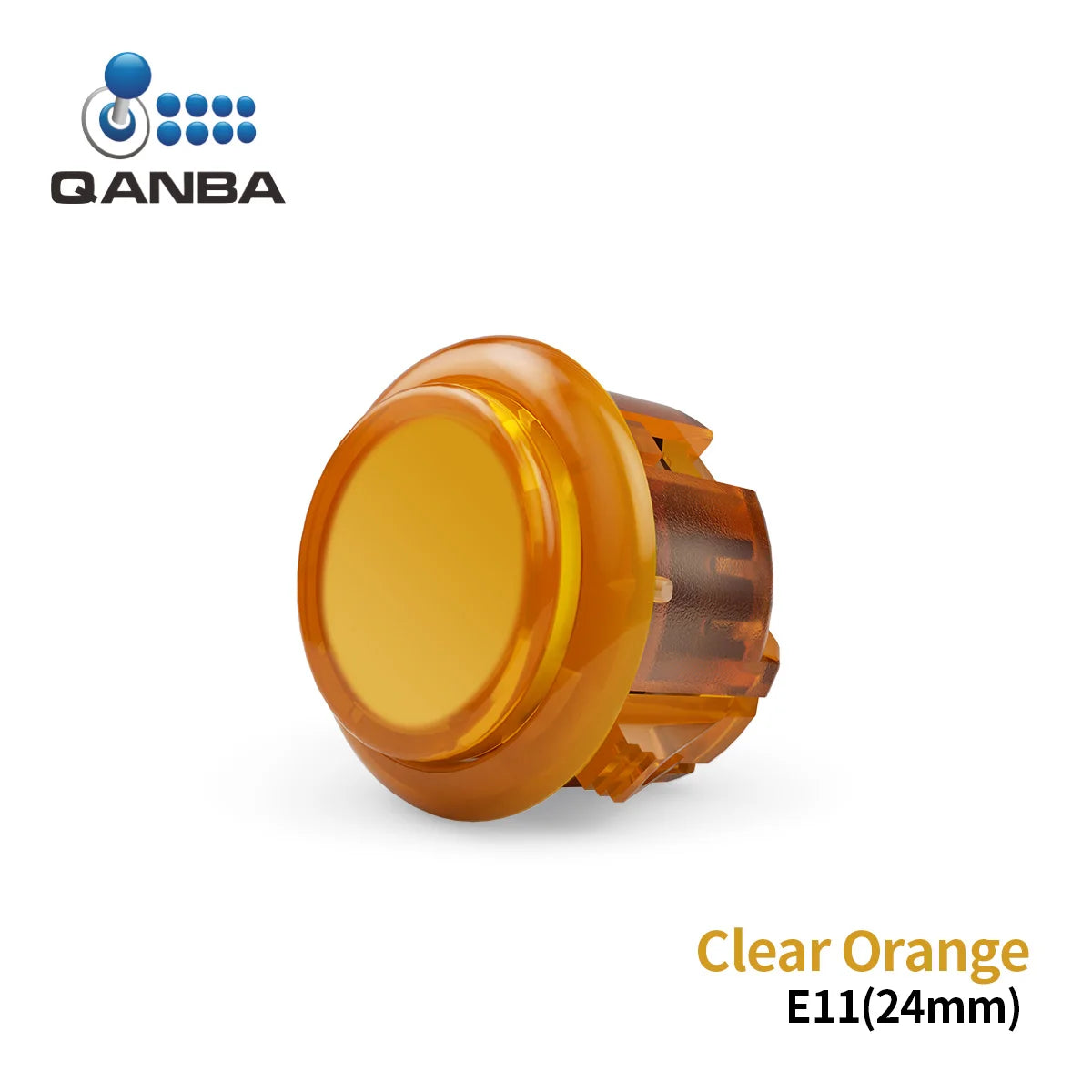 QANBA Gravity KS Silent Arcade Buttons, 30mm/24mm Snap-In