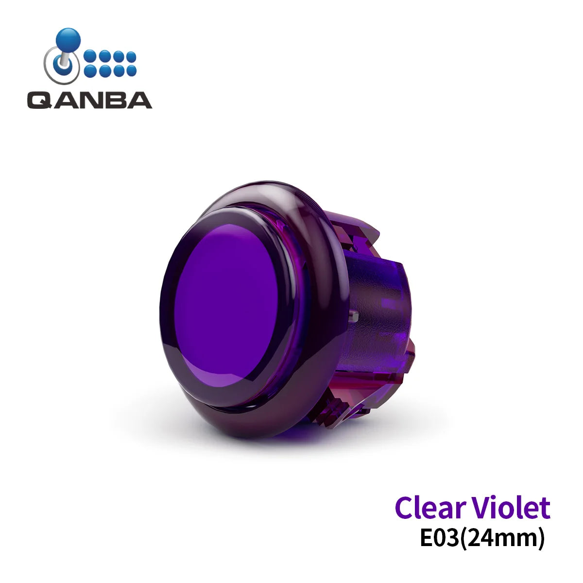 QANBA Gravity KS Silent Arcade Buttons, 30mm/24mm Snap-In