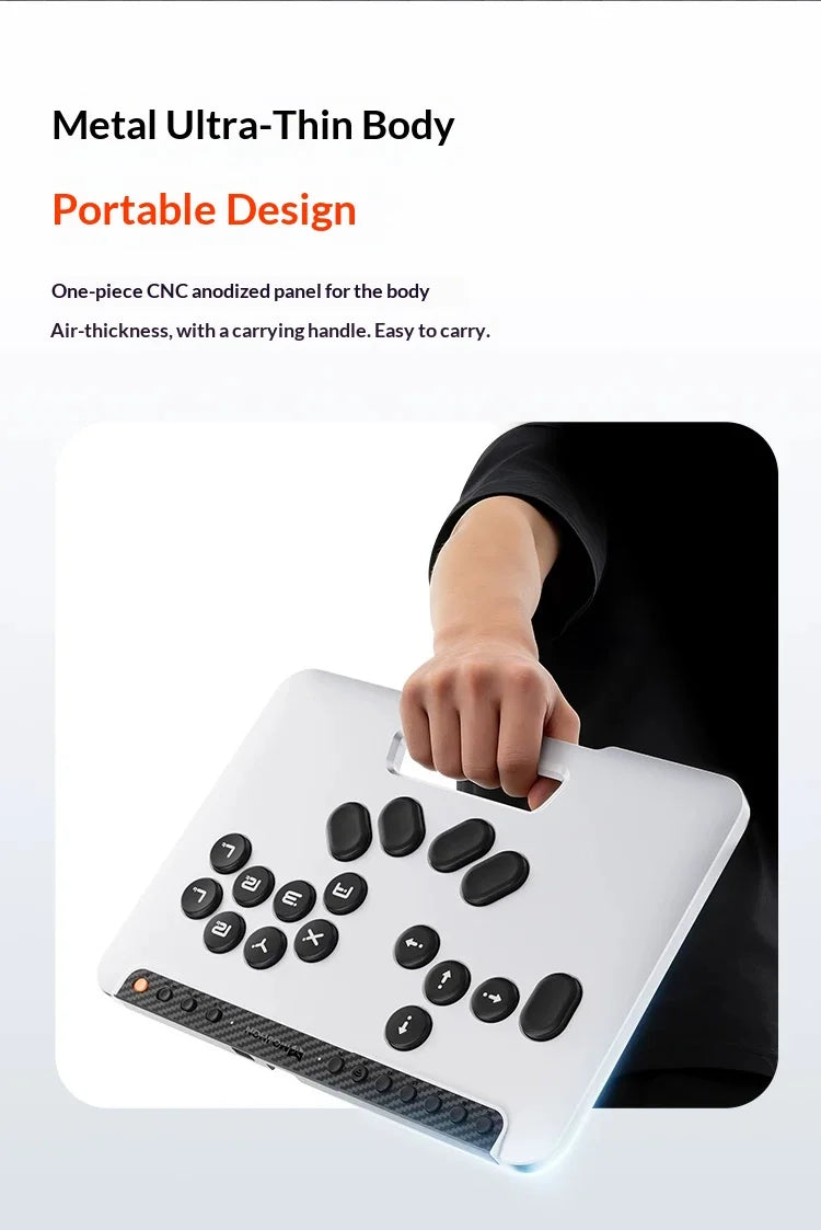 MOJHON DOUJIANG Leverless Controller Fighting Keyboard Kaihua Customized Biaxial Gaming Keyboard Full-Key Support For Hot Plug