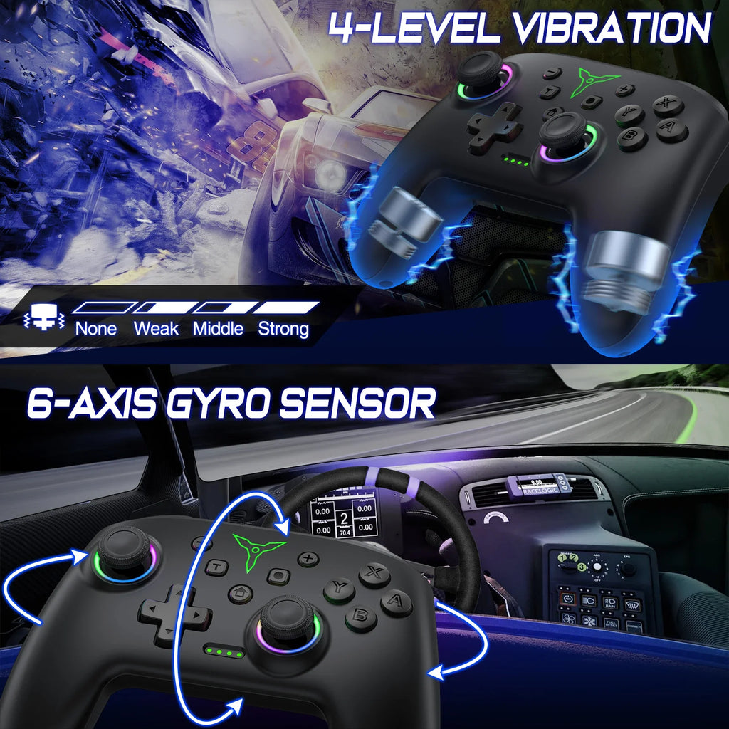 BEBONCOOL Q218 Wireless Controller for Switch OLED Lite PC