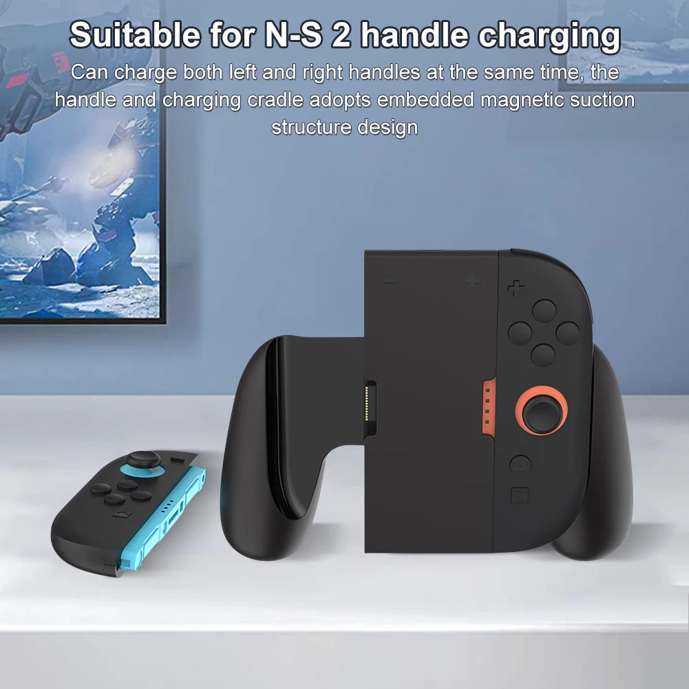 Nintendo Switch 2 Joy-Con Charging Grip with USB-C Cable and LED