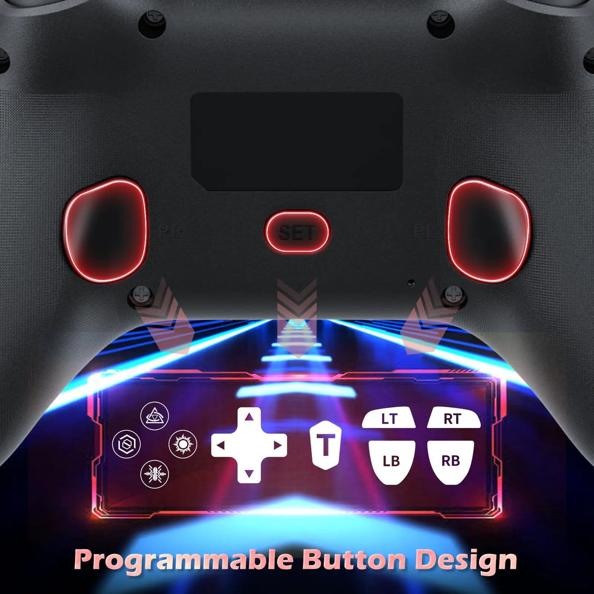 Wireless Controller for PS4, PS4 Pro/Slim, PS3, PC, iOS, Switch