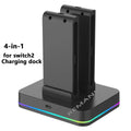 REMANK Nintendo Switch 2 Joy-Con Charging Dock, 4-in-1 RGB