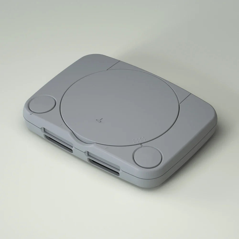 BitFunx Classic Grey ABS Replacement Shell Housing Case with Mounting Accessories For PS One Game Console