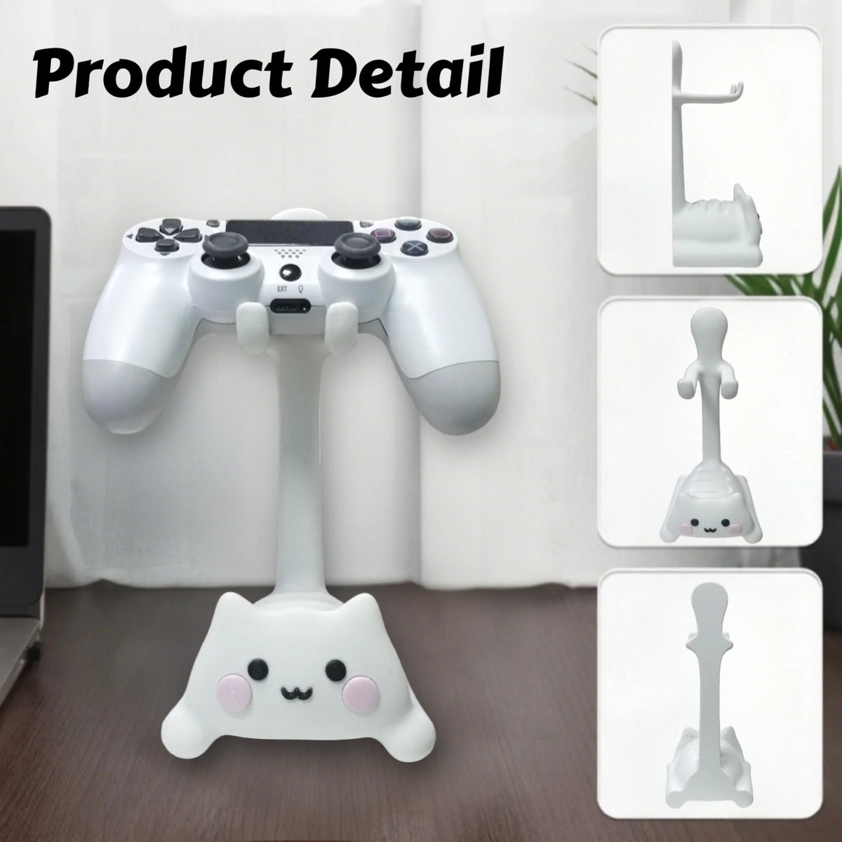 Cute Cat-Shaped Controller Stand for PS5 PS4 Xbox Switch