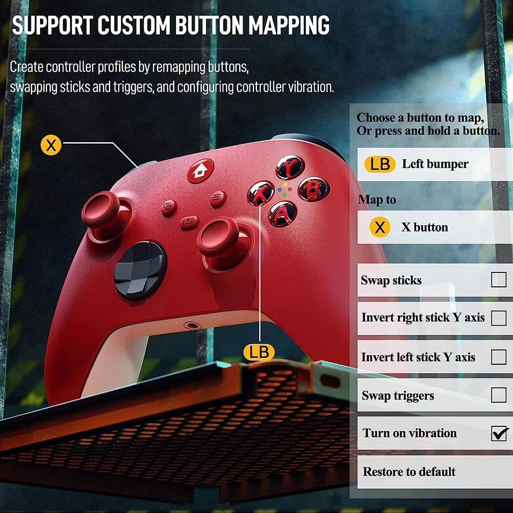 2.4G Wireless Game Controller For Xbox one Series X/S Console Joysticks With 2.4G Adapter Receiver For Windows PC Gamepad
