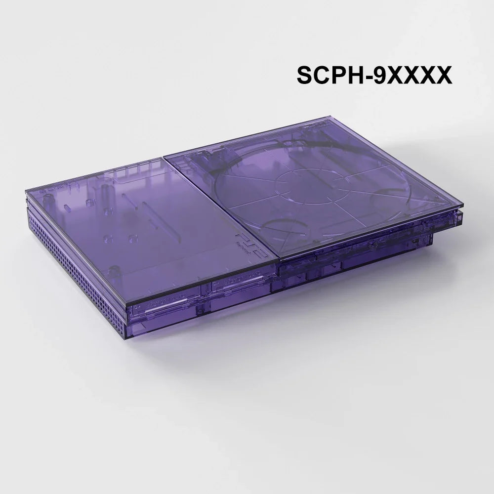 Bitfunx PS2 Slim Transparent Replacement Shell Case 7W 9W