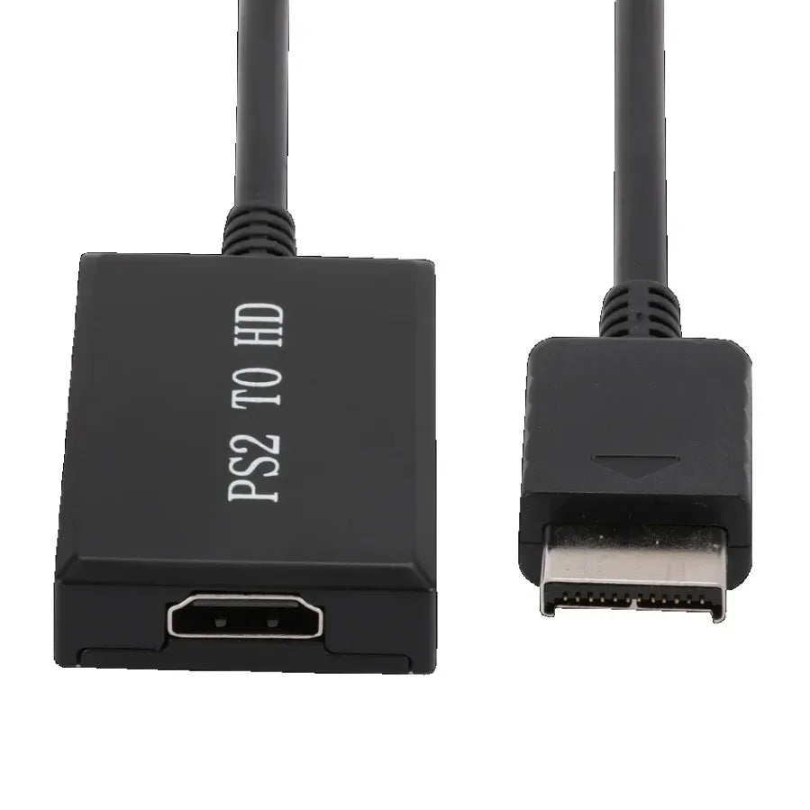 1080P PS2 to HDMI-Compatible Video Audio Converter Support PS1/PS2/PS3 Display Modes for HDTV PC with HD Cable PS2 to HD Adapter