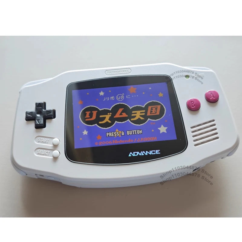 IPS V4 Pre Laminated Screen LCD Shell Kits 1800mAh Built-in Lithium Battery with Type C Charging Port Battery Cover For GBA