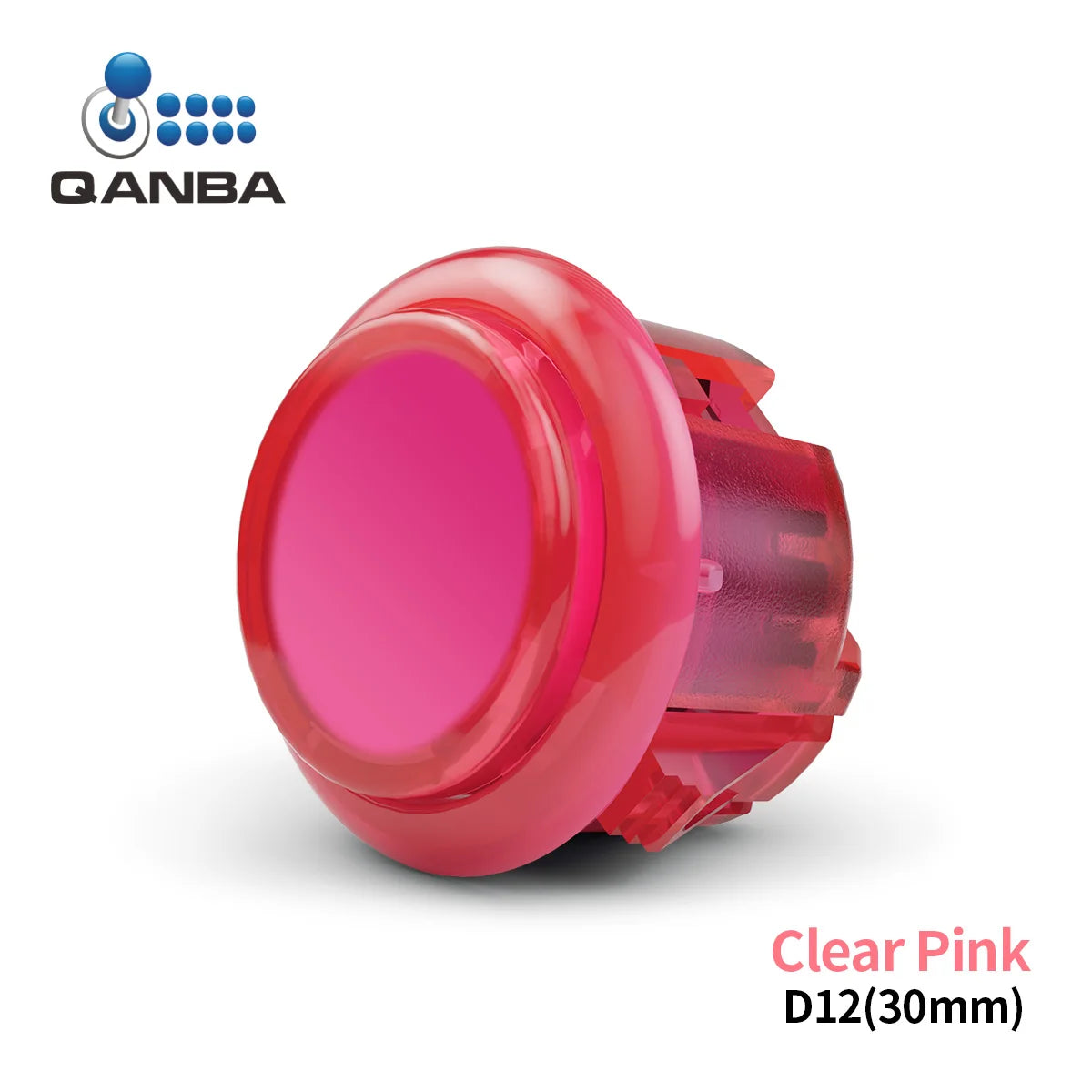 QANBA Gravity KS Silent Arcade Buttons, 30mm/24mm Snap-In