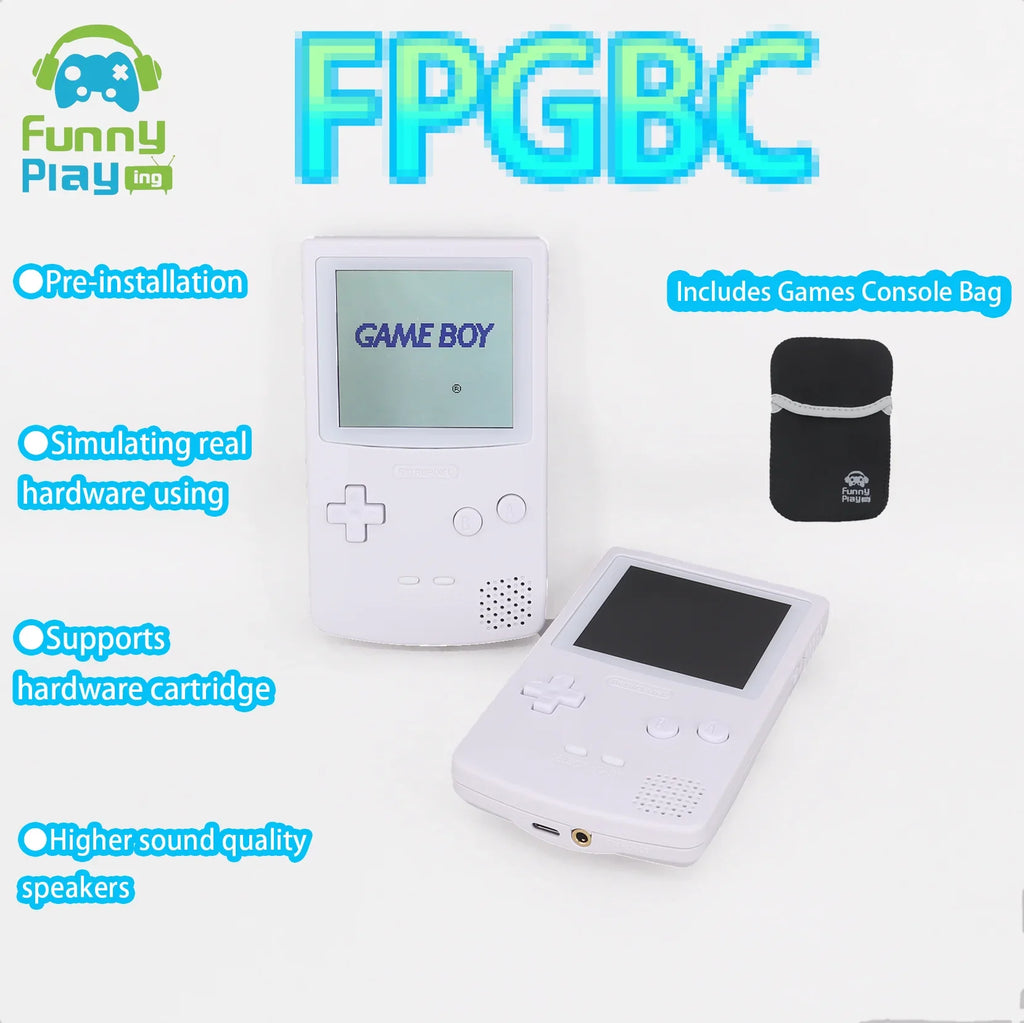 FPGBC Handheld Console, Real Hardware GBC Game Console Clone