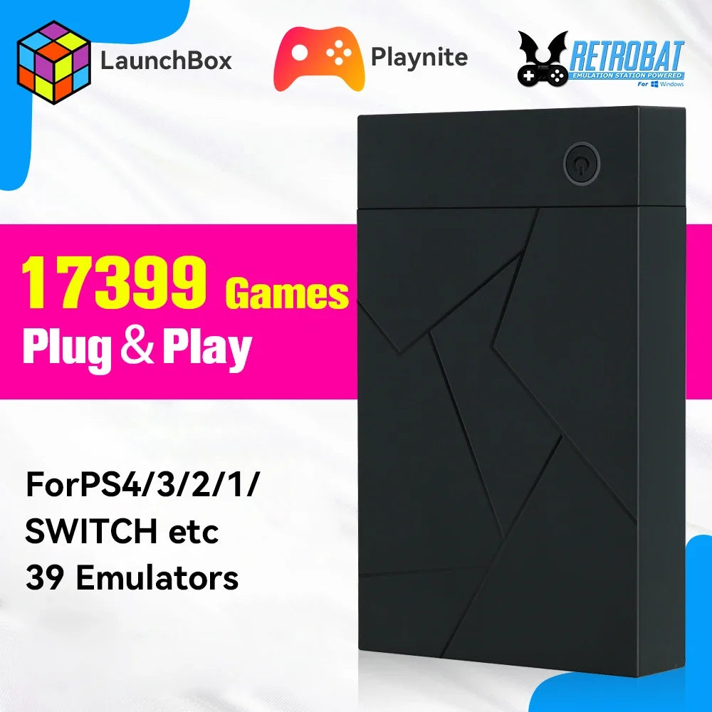JMachen 3TB Gaming HDD for Windows PC, 17000+ Games, PS4/PS3 Emulators