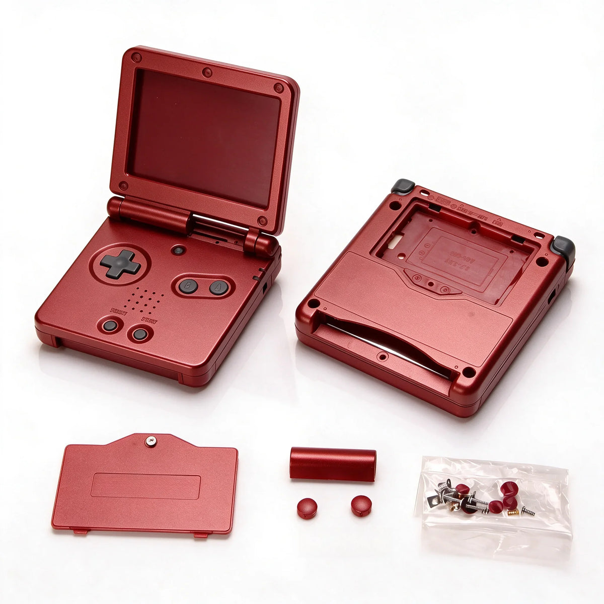 GBA SP Replacement Housing Shell, Solid & Clear Colors, DIY