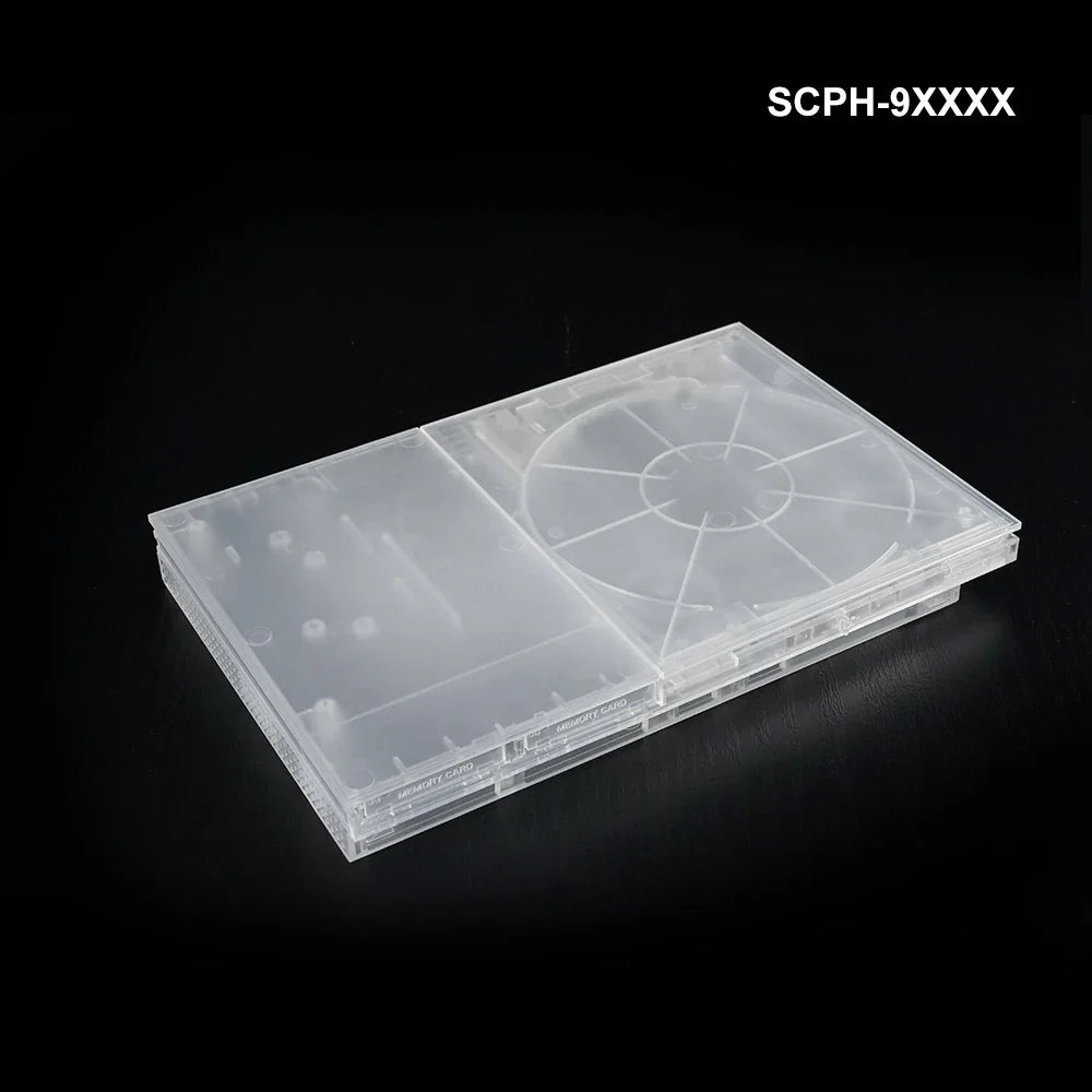 Bitfunx PS2 Slim Transparent Replacement Shell Case 7W 9W