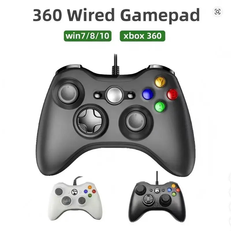 USB Wired Controller for Xbox 360 & PC, Dual Vibration