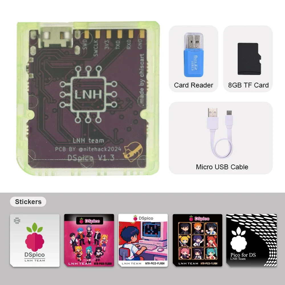 RP2040 MCU DSpico Game Reader Compatible With NDS NDSL DSi 3DS Console