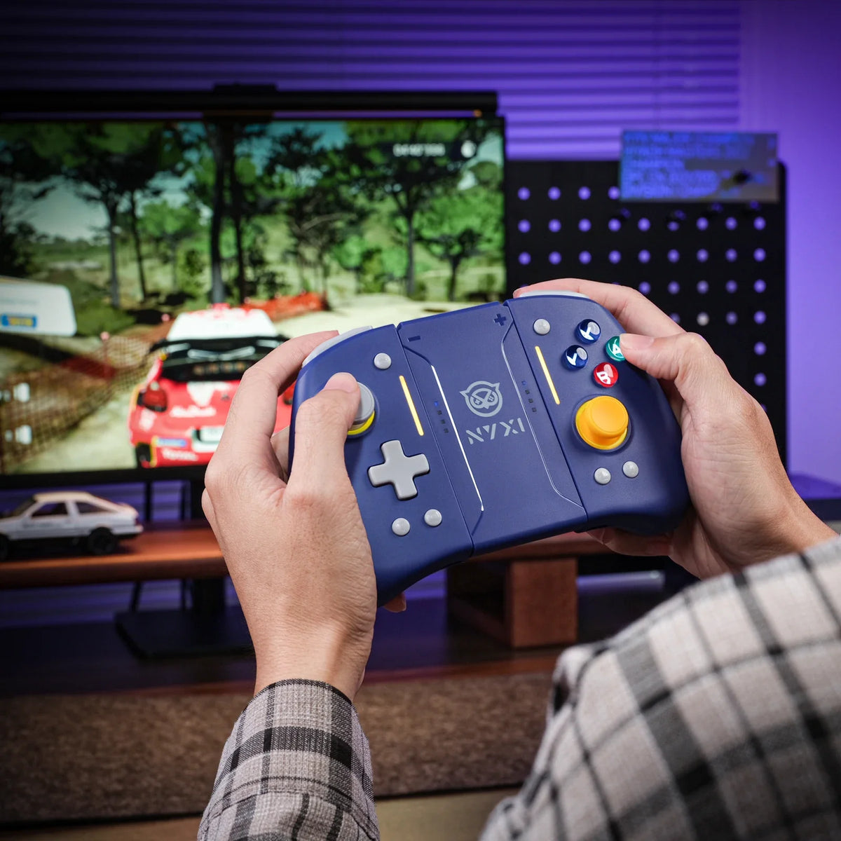 NYXI Hyperion Pro Hall Joystick Wireless Game Controller Gamepad with RGB Lights for Nintendo Switch