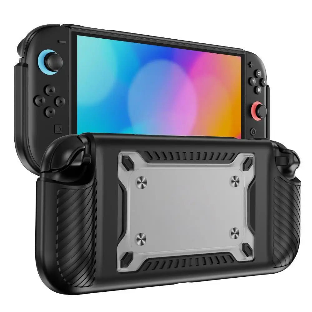 Ergonomic Nintendo Switch 2 Grip Case, Shockproof TPU Clear