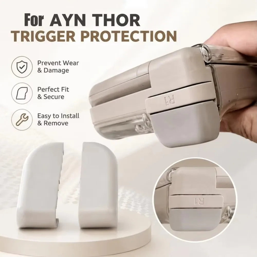 1 Pair Anti-Slip Trigger Key Covers Dustproof 3D Printed Shoulder Button Caps Sweatproof Grip Cover for AYN Thor