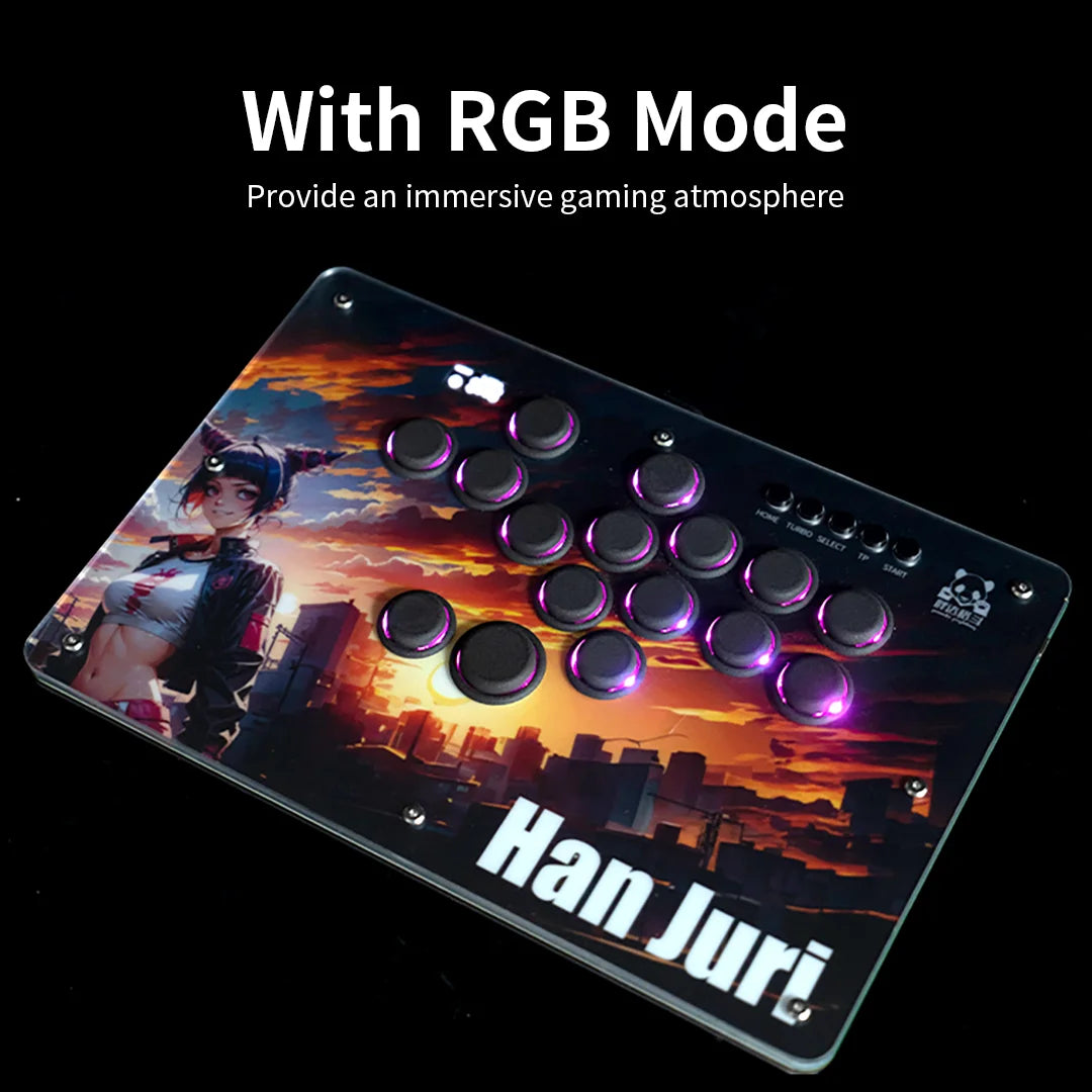 Panda Hitbox Deluxe Custom Panel Fighting Game Joystick Controller Arcade Fighting Stick For PS4/PS3/PC/Switch ゲームコントローラー
