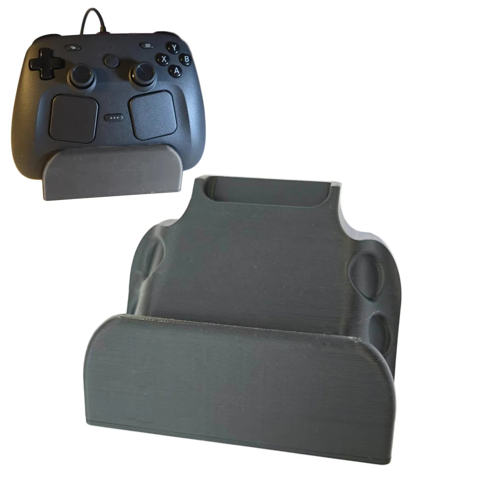 Vertical Stand Desktop Mount For Steam Controller 2026 3D Printed PLA+ Holder With Cable Management And Puck Support