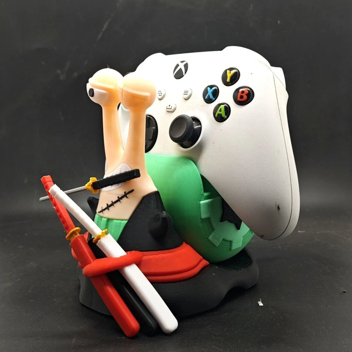 Luffy Zoro Gamepad Holder for PS4/PS5/Xbox/Switch, Den Den Mushi