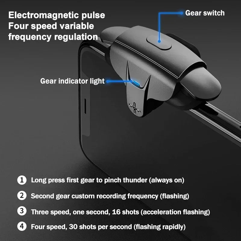MEMO AK05 Mobile Phone Game Trigger L1 R1 Alloy Buttons, PUBG