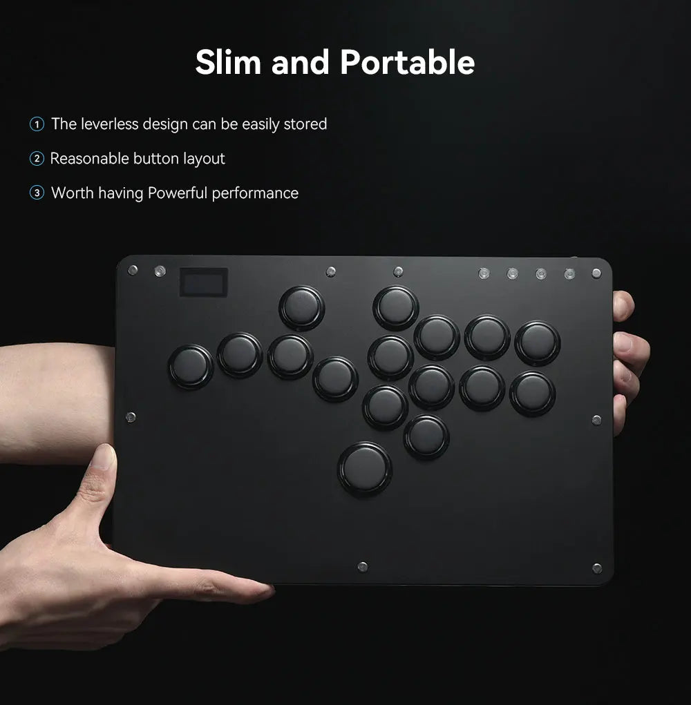 Haute42 Joystick Arcade Leverless Controller Hitbox Fightstick For PC/ Ps4 / Ps5/Steam Fight Stick Arcade Hitbox Controller