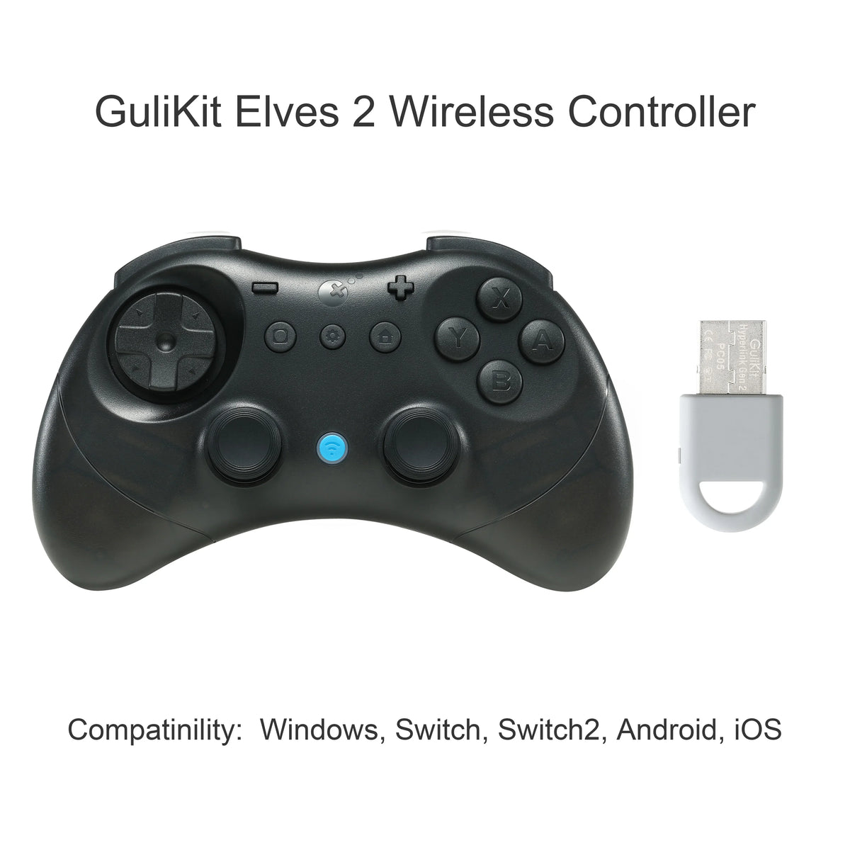 GuliKit Elves 2 Game Controller Gamepad Support Switch 2 Wake-up for Nintendo Switch / Switch 2, PC Windows Gulikit NS58