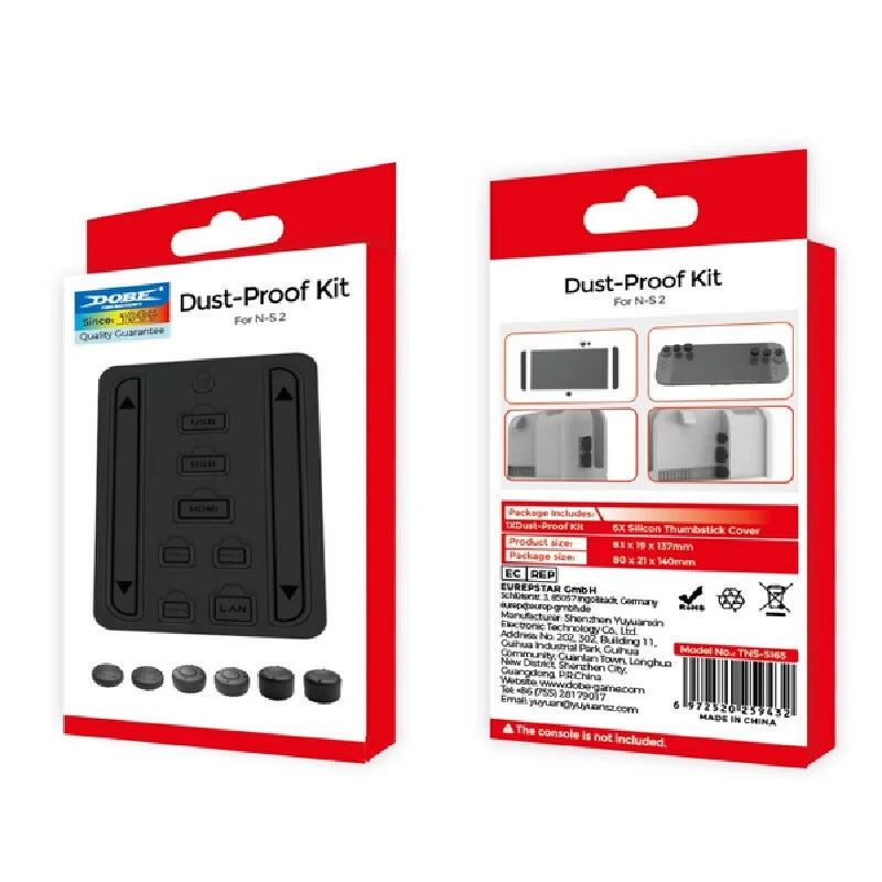 Dust Plug Set for Nintendo Switch 2, 16-in-1 Thumb Grip Caps