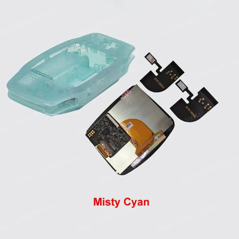 Full New GBA IPS V4 Laminated Screen Kits for Gameboy Advance IPS Screen 15 Levels High Brightness Gaming Screen with Shell