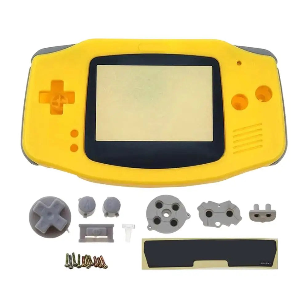 Replacement Full Housing Shell Kit DIY Casing Clear Replacement Shell Full Housing Cover with Buttons Custom For Game Boy GBA