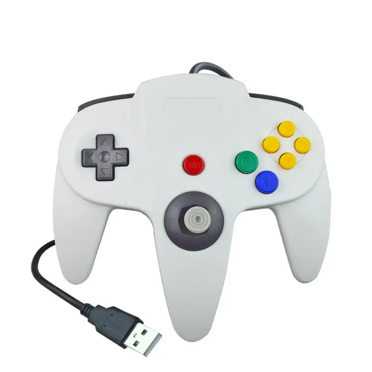 USB Wired N64 Controller Gamepad for PC & Mac, Classic Joystick