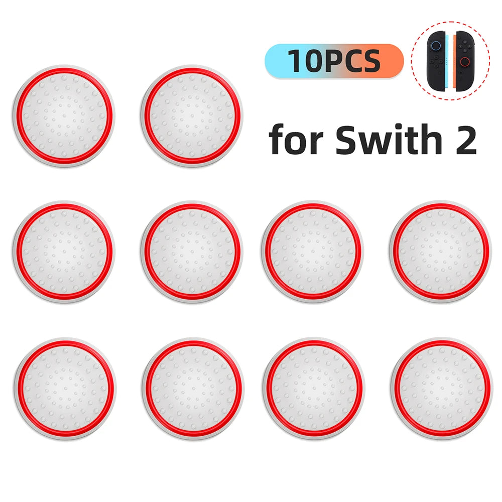 10PCS ThumbSticks Grips Caps for Nintendo Switch 2 JoyCon 2 Silicone Luminous Joystick Caps Thumb Stick Cover Accessory Parts