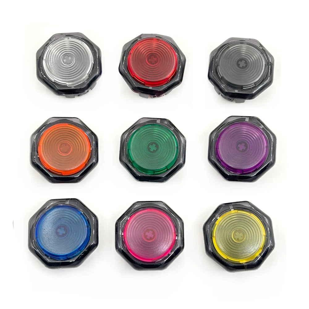 Sinoarcade 8pcs Low Profile Arcade Buttons, Kailh Hot-Swap
