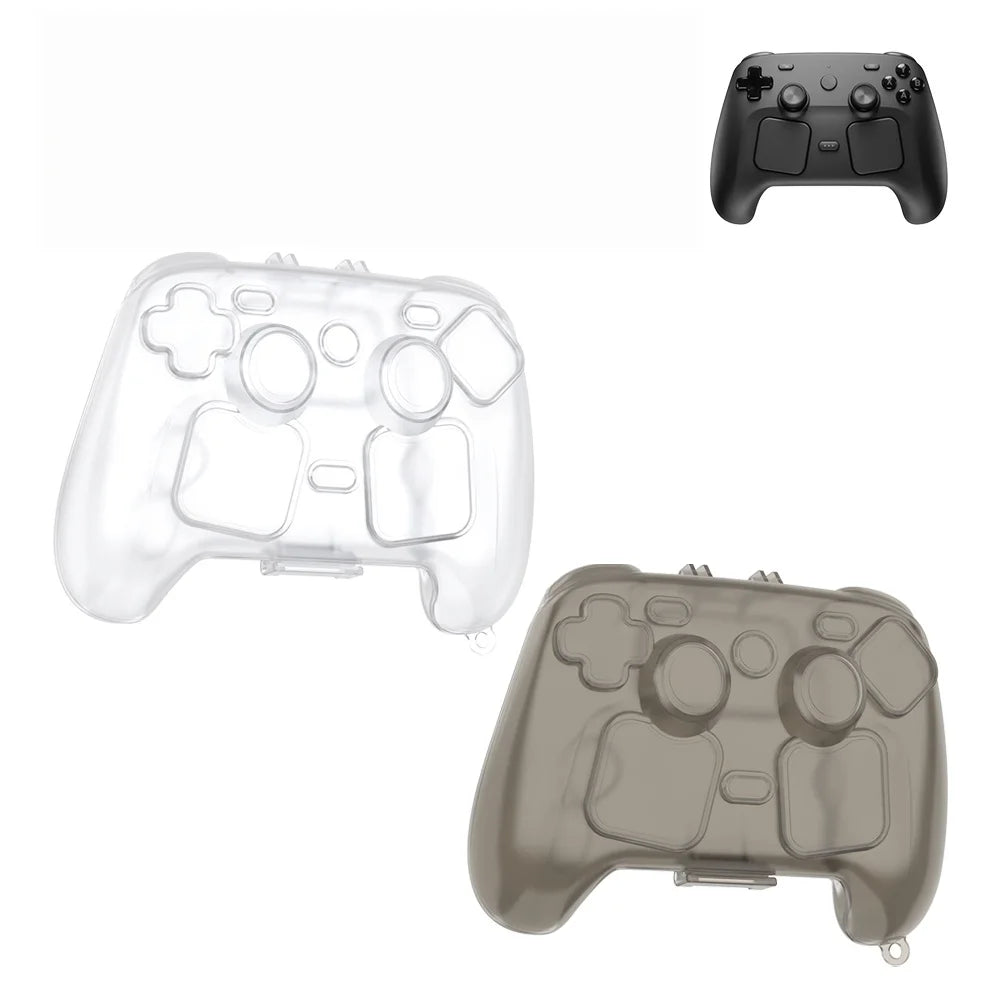 Transprent Black For Steam Controller 2 Game Controller Anti Drop Case For Steam Controller 2 Protective Case Cover