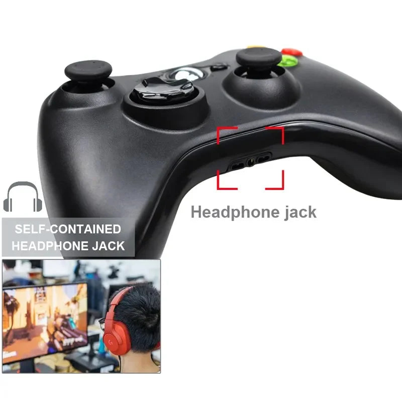For Xbox 360 /360 Slim USB Wired Controller Console Gamepad Joypad For PC Joystick For 360 Console with Dual-Vibration Turbo