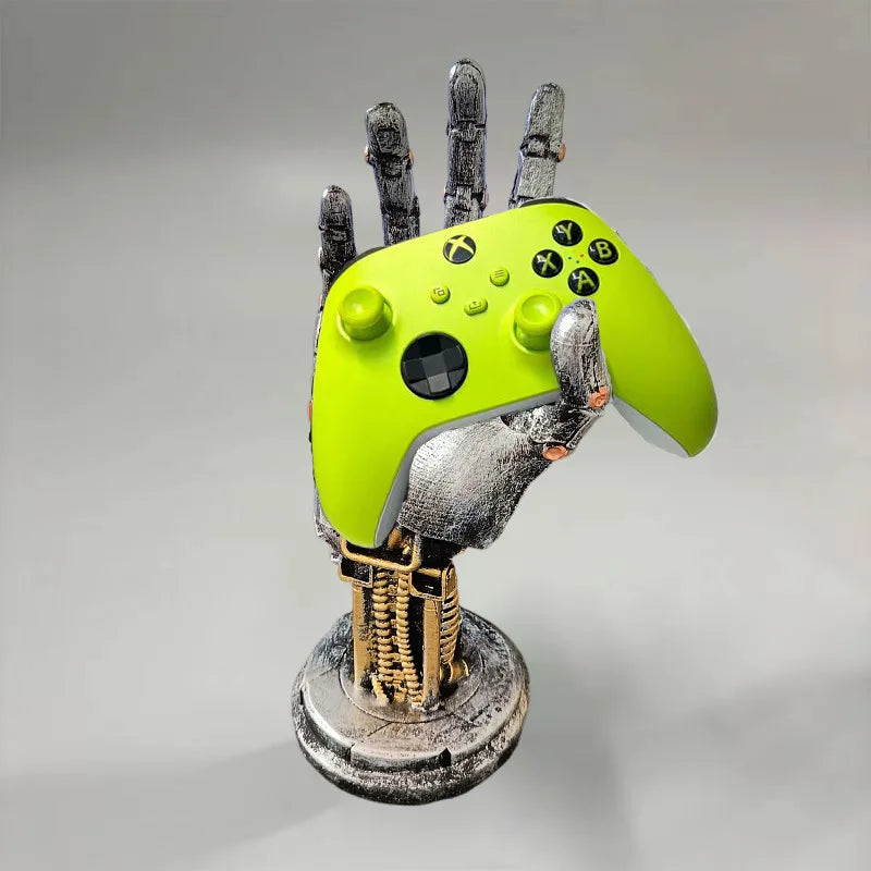 Nintendo Switch & Xbox Controller Stand, Cyberpunk Mech Arm