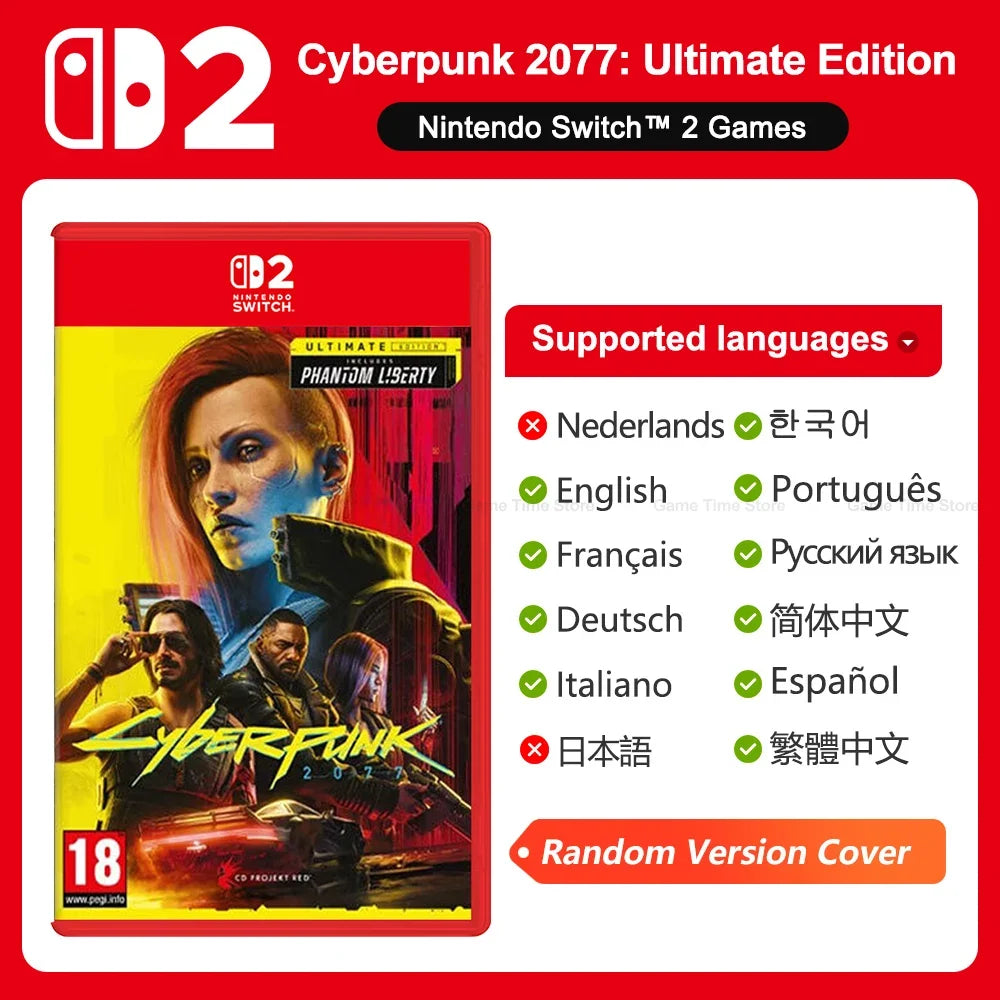 Nintendo Switch 2 Cyberpunk 2077 Ultimate Edition Juegos Games Deals 100% Original Physical Game Card RPG Game for Switch 2