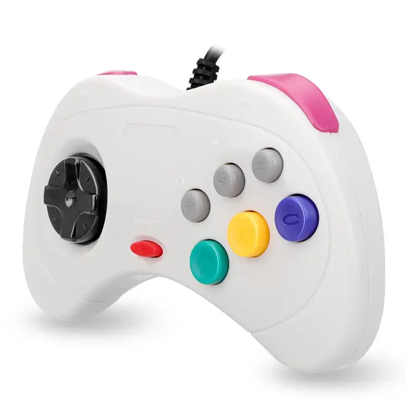 USB Wired Gamepad For Sega Saturn System Controller For Saturn Joystick Joypad USB Classic Game Controller Gamepad Joypad