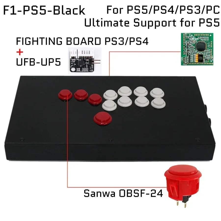 FightBox Fighting Board UP5 Hitbox Fight Stick for PS5/PS4/PC